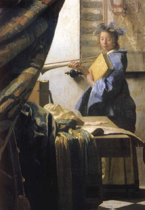 VERMEER VAN DELFT, Jan The Artist in his studio oil painting image